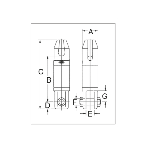 Destorcedor con cojinete de contacto angular AS-11
