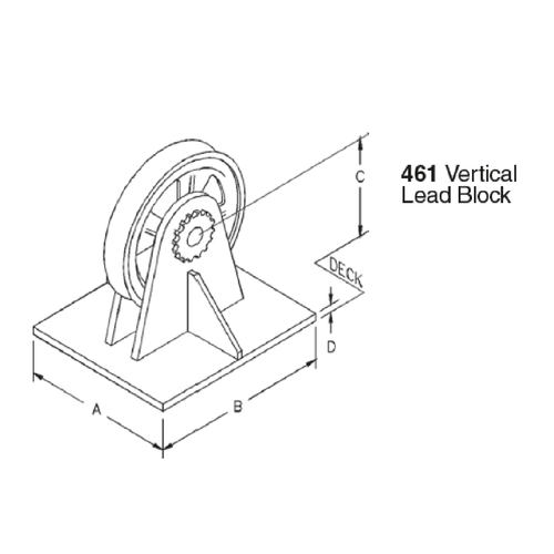 Pasteca de guía vertical 461