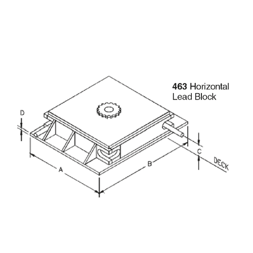 Pasteca de guía horizontal 463