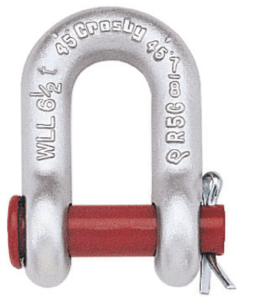 Grillete recto para cadena con perno y chaveta G-215