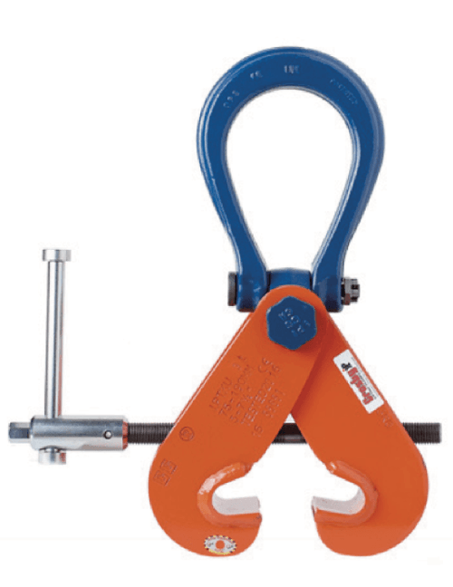 Garra para izaje y traslado  de vigas de acero con dispositivo de traba doble IPTKUD