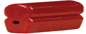 Tapón rojo Lexan para barra modelos 40 A, 110 A y 350 A.