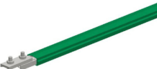 Conductor de pvc de acero galvanizado, tapa verde
