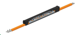 Conductor de pvc de acero galvanizado, tapa naranja con expansión