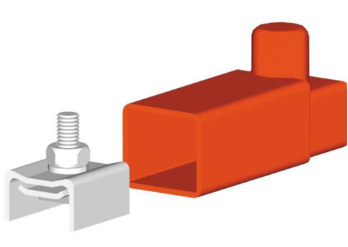 Tapón Safe-Lec 2 para barra de aluminio o acero inoxidable.