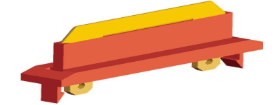 Zapata y soporte de colector Safe-Lec  color rojo